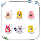 6PCS Fingertip Gyro Toy Creative Acrylic Animal Cat Dog Fox Fidget Spinners Toys Stress Relief Party Favors Gifts
