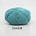 40-50g/Set 4ply Milk Cotton(80%) Knitting Yarn Needlework Dyed Lanas For Crochet Craft Sweater Hat Dolls At Low Price