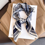 Luxury Silk Feeling Square Scarf Women 2025 Print Satin Neckerchief Spring Hair Band Foulard Bandana Echarpe Tie Shawl Wraps
