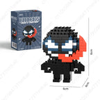 Spider Man Building Block Deadpool & Venom Iron Man Figure Batman Super Hero Cartoon Character Model Toys for Gifts