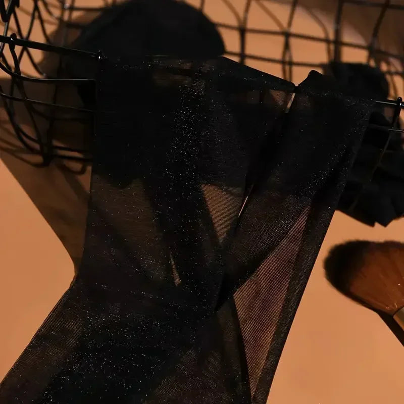 Summer Shiny Silk Transparent Tights Charming Women Underwear Glitter Bright Pantyhose Hosiery Ladies Slim Thigh Pants Stockings