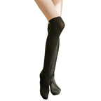 Sexy Black White Color Long Socks Women Over Knee Thigh High The Stockings Lolita Ladies Girls Sock