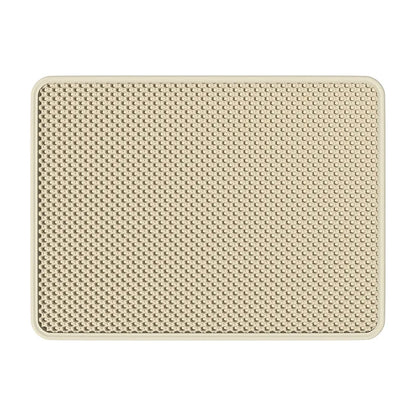Cat Litter Mat Double Layer Waterproof Urine Proof Trapping Mat Easy to Clean Non-Slip Toilet Pad Cat Scratch Pad Large Foot Pa - WTN Essentials 