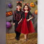 Girls Vampire Costume Gothic Tutu Dress – Halloween Fantasy Outfit