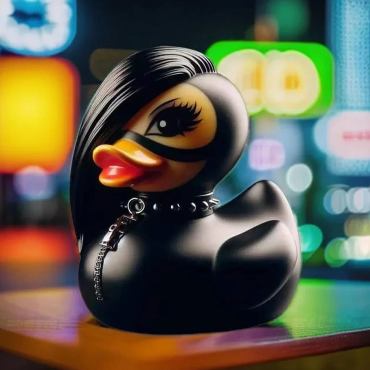 Goth Duck Decor – Whimsical Punk Gothic Collectible