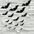 Halloween 3D Black Bat Wall Stickers – Removable Spooky Wall Decor