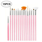 15pcs Fine Detail Paint Brush Set - Miniature Paint Brush For Detailing & Art Painting - Acrylic, Watercolor, Oil,Models