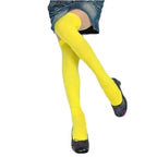 Sexy Black White Soild Color Long Socks Women Over Knee Thigh High Over The Knee Stockings Lolita Ladies Girls Warm Knee Socks