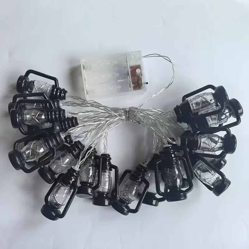 80 LED Vintage Lantern String Lights Christmas Halloween Decor
