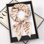 2024 Luxury Square Silk Scarf for Women Hijab Hair Bands Neckerchief Female Satin Shawl Ribbon Headband Fashion Wraps Bandana
