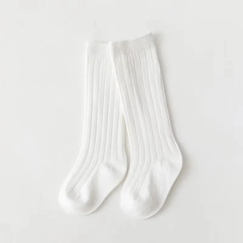 Spainish Children Socks Stripe Boys And Girls Cotton Sock Breathable Knee High Baby Long Socks School Uniform Socks 0-7Years