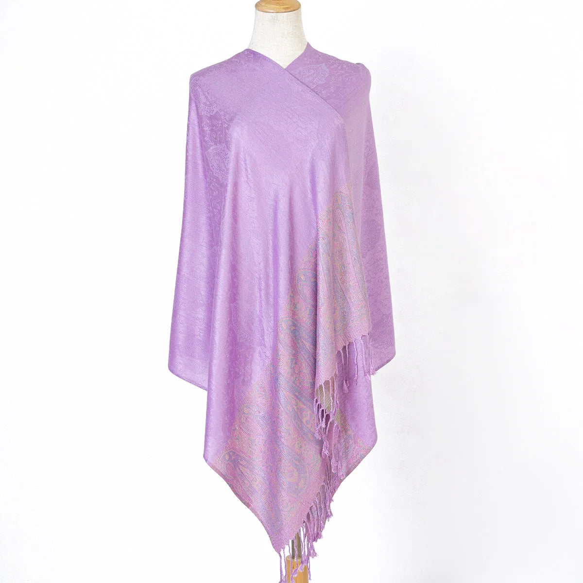 Luxury Satin Shawl Wraps Fashion Women's Silk Scarf Pashmina Soft Elegant Neckwear for All Seasons