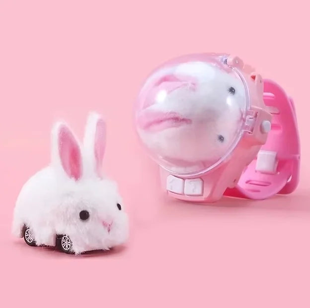 Children Mini RC Car Watch Toys With LED Lights 2.4G Watch Rabbit Dog Crab Racing  RC Car Girls Boys Birthday Gift Toys