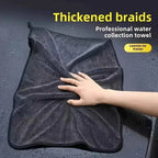 Dark gray car microfiber towel, oversized strong absorbent car wash cloth, high-efficiency cleaning wipe cloth