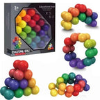 2025 Fidget Toy 3D Puzzle Ball Endless Twisted and Turned Flexible Jionts Stress Relief Desk Sculpture Toys for Kids Adult Gifts