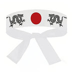 Japanese Headband Hachimaki Headband Sushi Chef Karate Bandana Headbands Headwear Samurai Headband Sports Exercise Wholesale