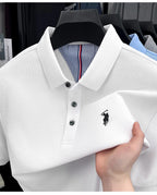 Men's 100% Cotton Polo Shirt – Short Sleeve Casual Golf & Business Shirt
