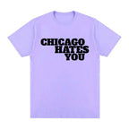 Rapper Chief Keef Chicago Hates You Same Style T-shirt Men Fashion Hip Hop Oversized T Shirt Casual Cotton Short Sleeve T-shirts