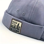Unisex Vintage Dome Melon Docker Cap Brimless Beanie Hat