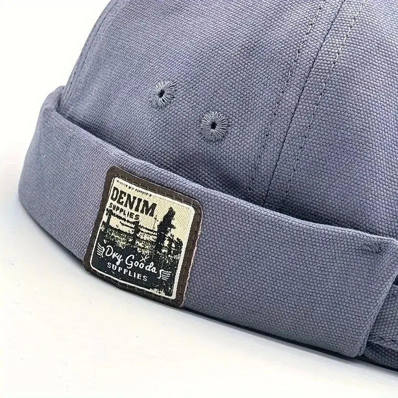 Unisex Vintage Dome Melon Docker Cap Brimless Beanie Hat