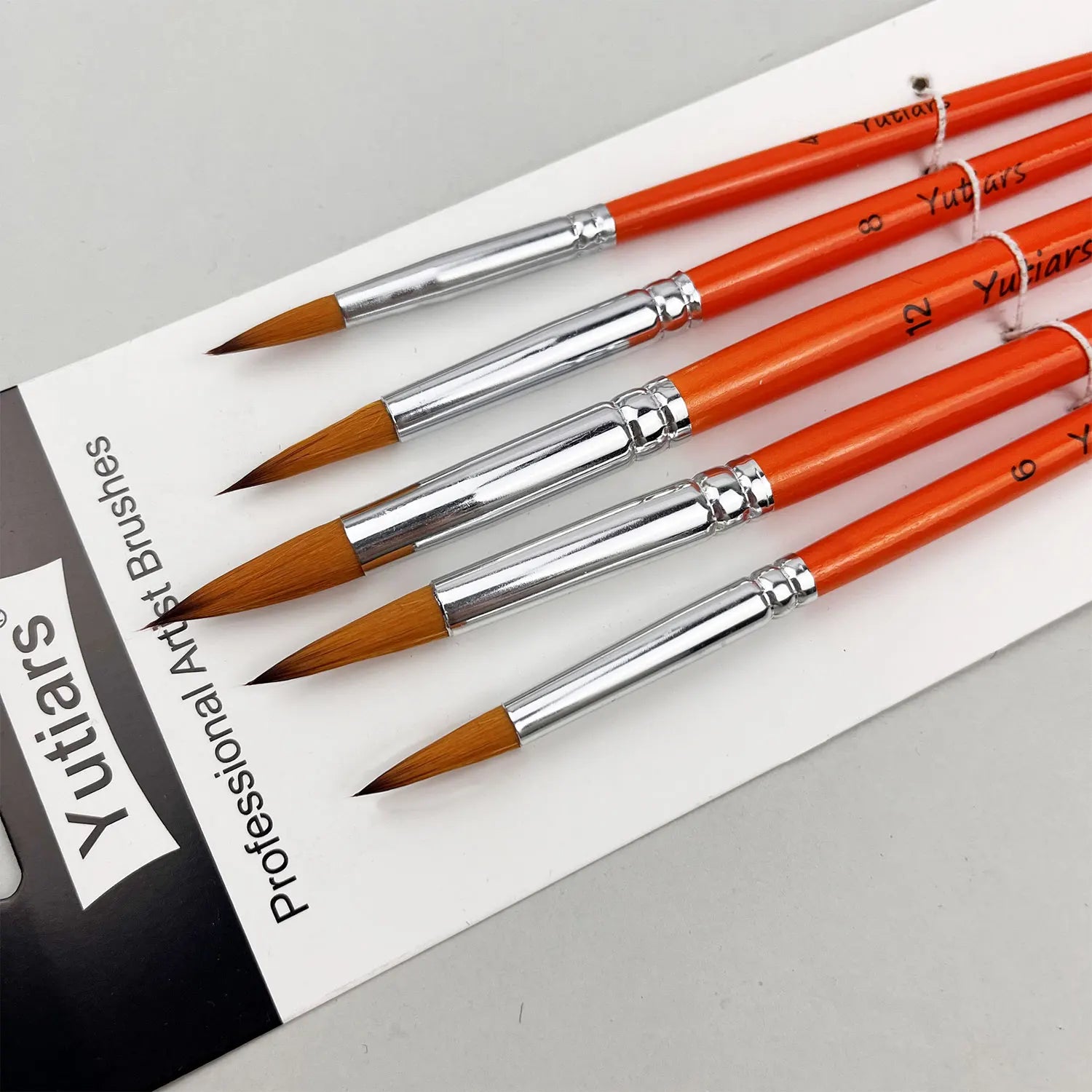 Yutiars Professional Artist Paint Brush Set - 6/24 PCS, Nylon Bristles for Watercolor, Acrylic, Oil Painting, Crafts & Face Body