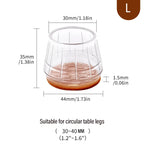 Thicked Chair Leg Floor Protector Silicone Anti-Slip Furniture Pads Wear-resistant Table Leg Cover Scratch-proof Floor Protector