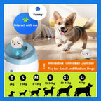 Automatic Dog Tennis Ball Launcher – Rechargeable Interactive Ball Throwing Machine for Small & Medium Dogs