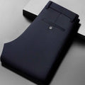 29-42 Men's Summer Pants Thin Straight Stretch Casual Pants with No Trace No Ironing Fabric Silky and Cool Feeling