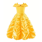Girls Princess Dress Kids Elsa Anna Snow White Aurora Belle Rapunzel Peach Halloween Costume Children Birthday Party Clothes