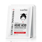 5pcs SADOER Kojic Acid Face Mask Moisturizing Brightening Hydrating Facial Masks Face Sheet Masks Beauty Face Skin Care Products