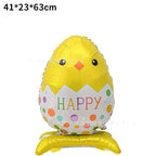 1pc,Large Easter Standing Balloon for Happy Easter Day Party Decorations 150cm Bunny Easter Egg Balloons Kids Party Favors