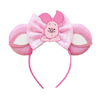 Mouse Ears Headband Cartoon Sequin Bows Headband Birthday Party Christmas Halloween Princess Cosplay Costume For Women Adult