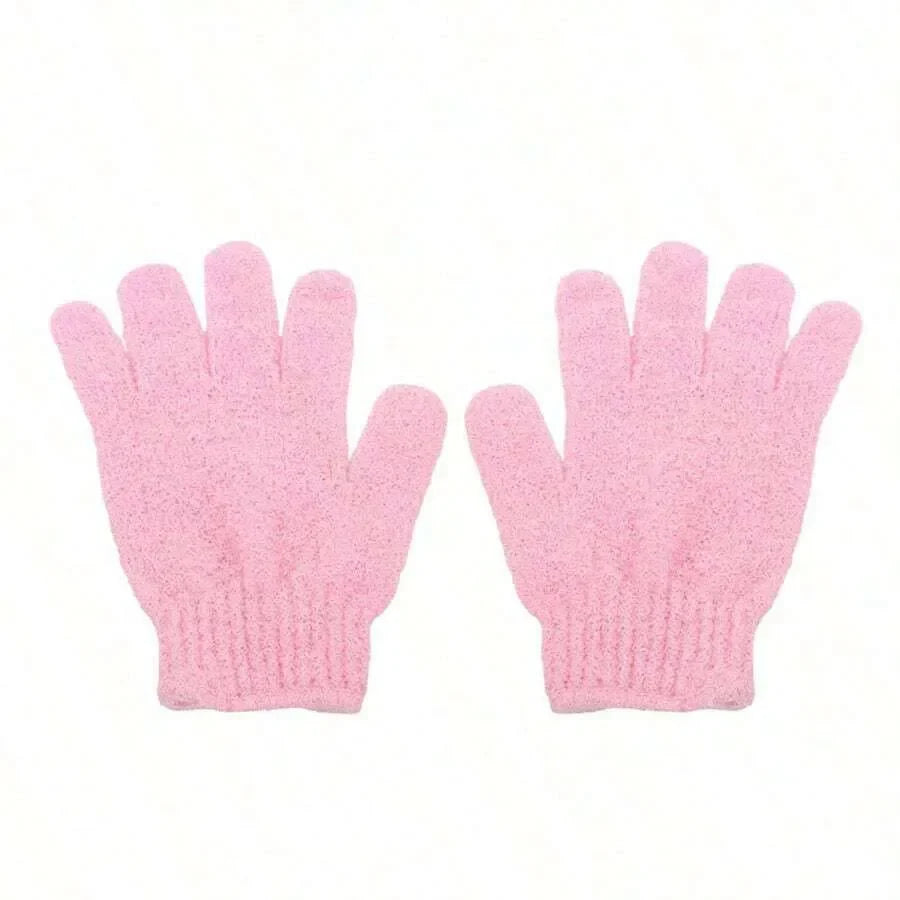 2pcs/6pcs/12pcs Reversible Exfoliating Shower Gloves, Body Scrub Gloves, ,Cleansing Tools Bath Towel Bath Products Back Scrub