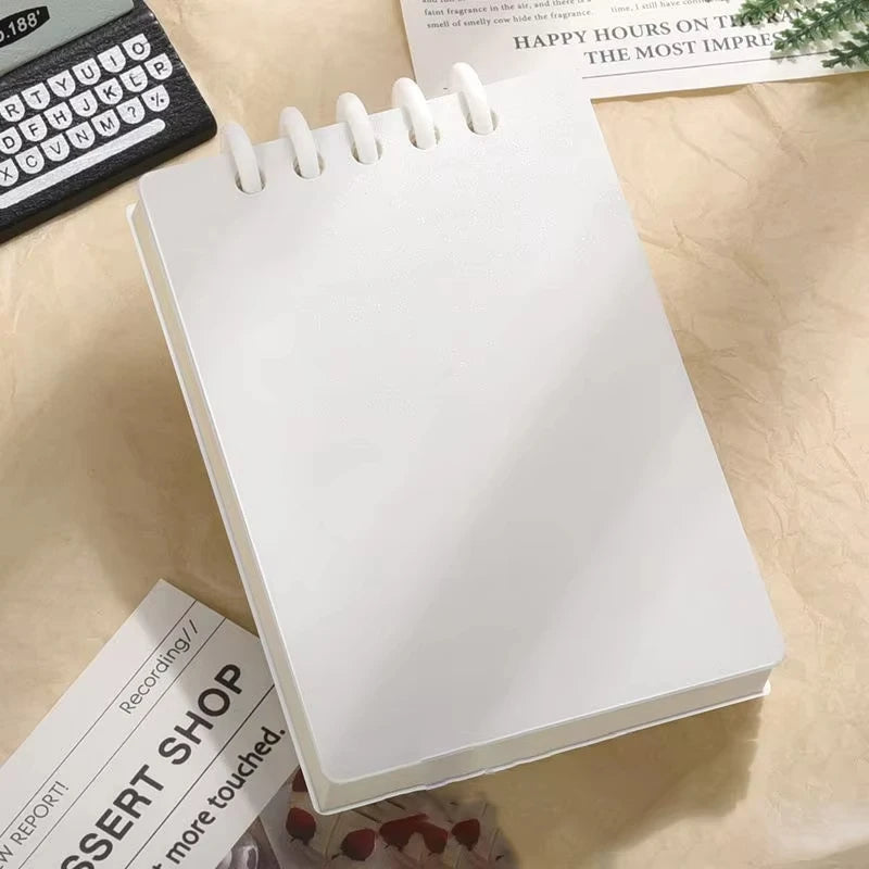 80 Sheets Binder A7 Loose-Leaf Notebook Horizontal Line Inner Page Style Note Set Stationery School Office Supplies