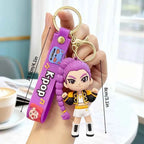 KPop Rumi Keychain Kpop Group Rumi Mira Zoey Anime Character Keychains Backpack Pendant Charms Party Favor Gift Keyring