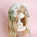 lolita headband hair accessories hair accessories sweet lace headband KC dark ribbon bow