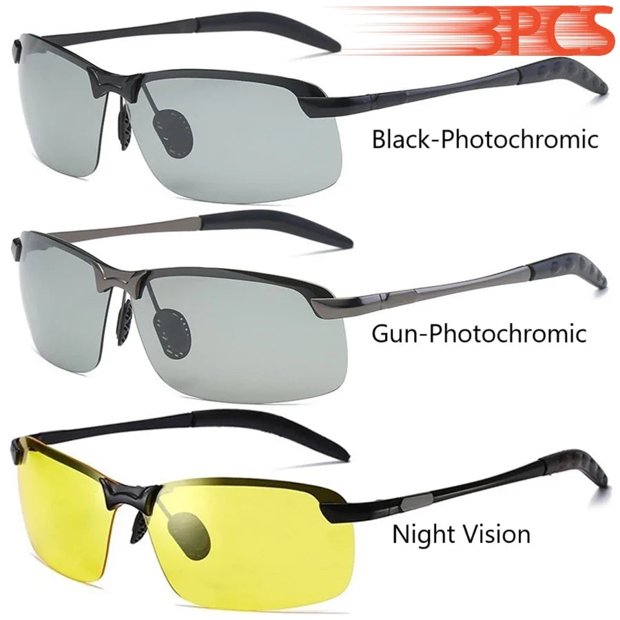 Photochromic Polarized UV400 Driving Sunglasses for Men