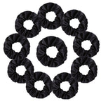 Satin Scrunchies Set for Women & Girls – 25/10/6 Pcs Elastic Hair Bands | Soft Silk Ponytail Holders & Fashion Hair Accessories