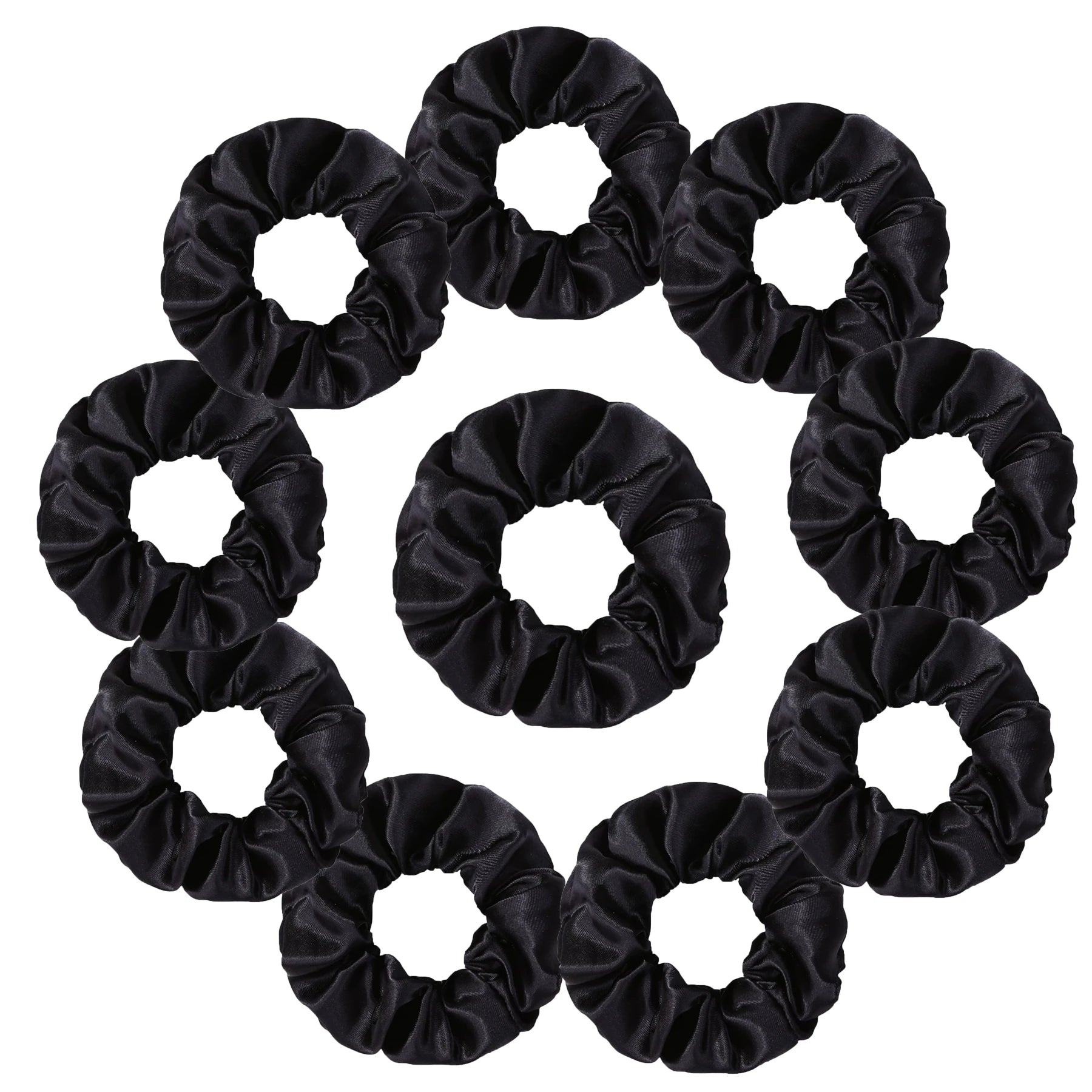 Satin Scrunchies Set for Women & Girls – 25/10/6 Pcs Elastic Hair Bands | Soft Silk Ponytail Holders & Fashion Hair Accessories