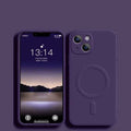 For Magsafe Magnetic Wireless Charge Case For iPhone 14 13 12 11 15 Pro Max Mini XR X S 7 8 Plus Soft Liquid Silicone Back Cover