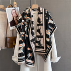 Cashmere Scarf for Women Thick Warm Winter Blanket Brand Female Luxury Quality Shawl Wrap Bufanda 2024 Poncho Echarpe Pashmina