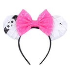Nieuwste Mickey Mouse Oren Hoofdband Kid Adult Festival Party Pailletten Strik Haarband Vrouwen Baby Girl Party Haar Accessories