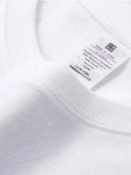 Bornladies Summer 100% Cotton Women's T-shirt Bottoming Basic Fashionable Solid Lady Short Sleeve Loose Tops Shirts 230g/㎡ Tops