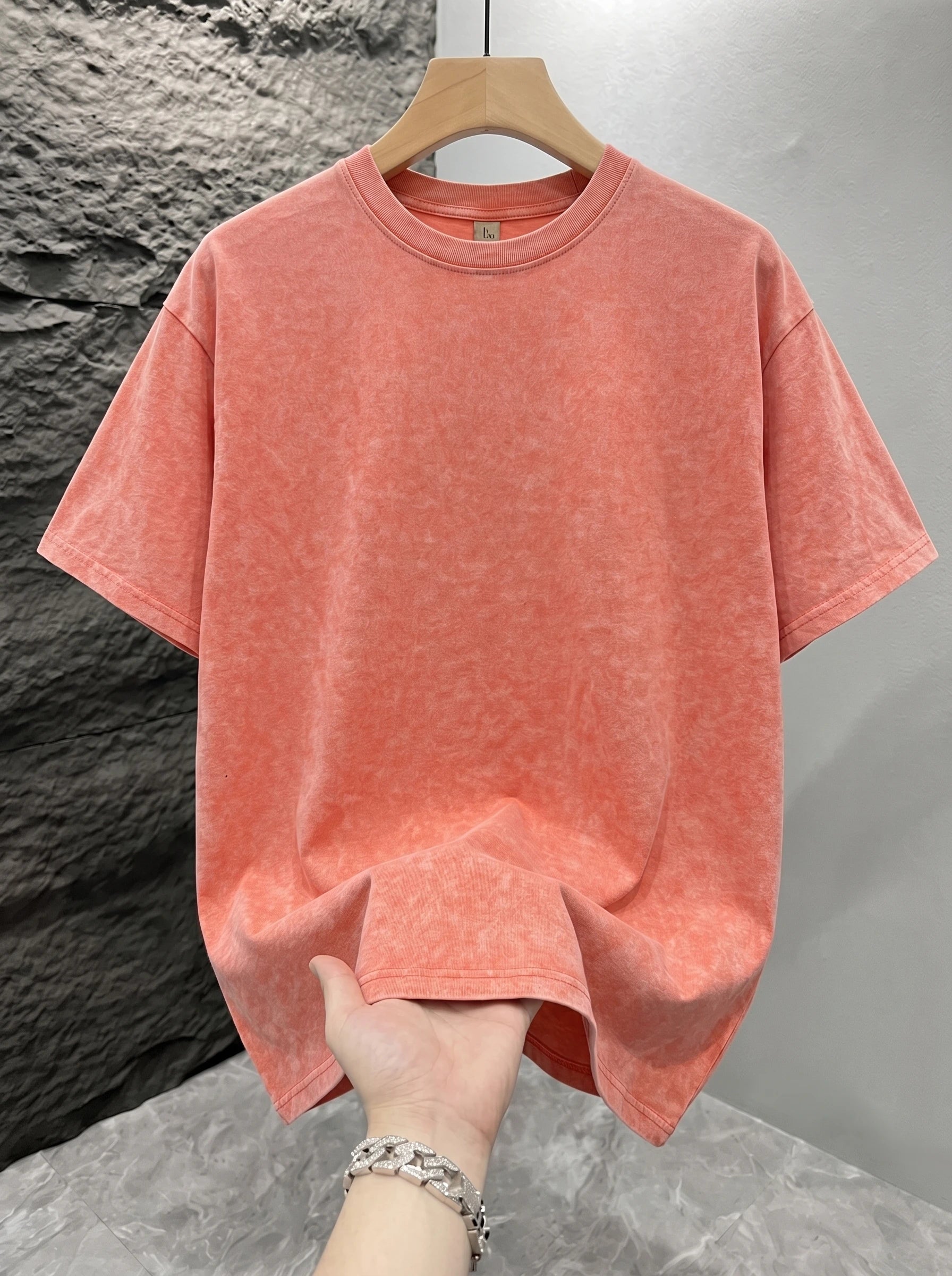 Men's Vintage Acid Washed Oversized T-Shirt – Unisex Streetwear Tee