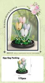 Eternal Flower Bouquet Bonsai Micro Building Blocks Set