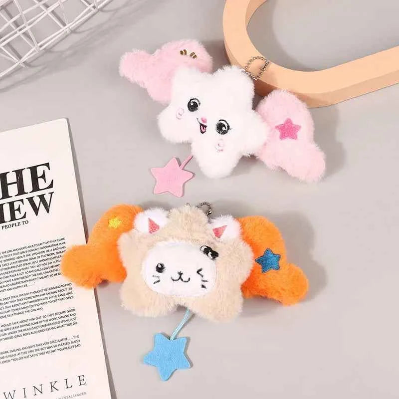 1PC Star Pendant Key Chain Doll Album Plush Pendant Doll School Bag Decoration Gifts