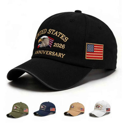 250th Anniversary Twill Baseball Cap Unisex Sun Hat Visor Cap