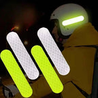 50/10PCS Helmet Safety Warning Reflective Stickers Strip Waterproof High Visibility Reflector Tape For Night Riding Walking Car