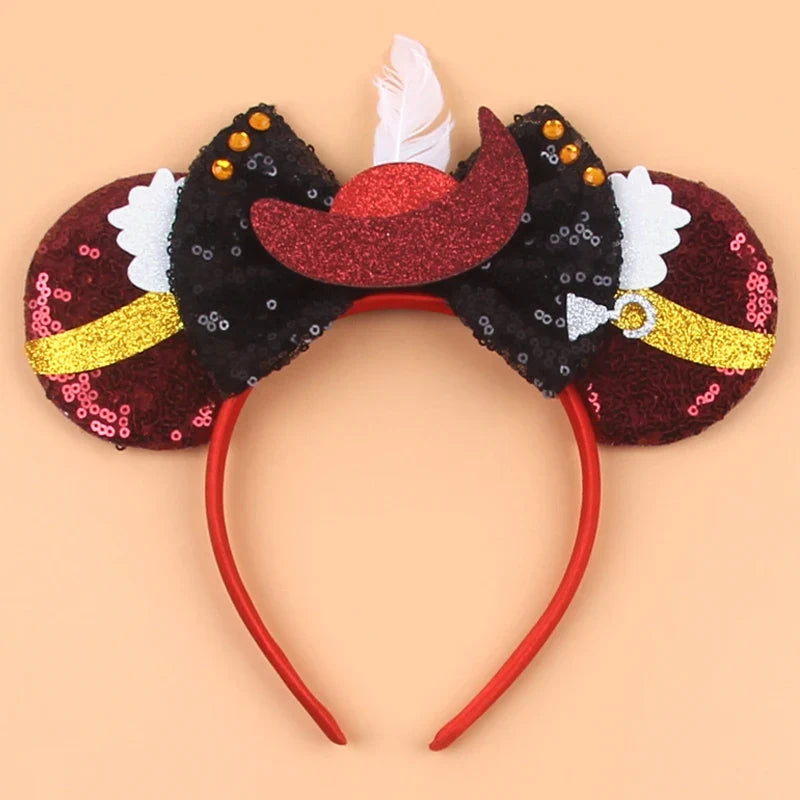 Nieuwste Mickey Mouse Oren Hoofdband Kid Adult Festival Party Pailletten Strik Haarband Vrouwen Baby Girl Party Haar Accessories