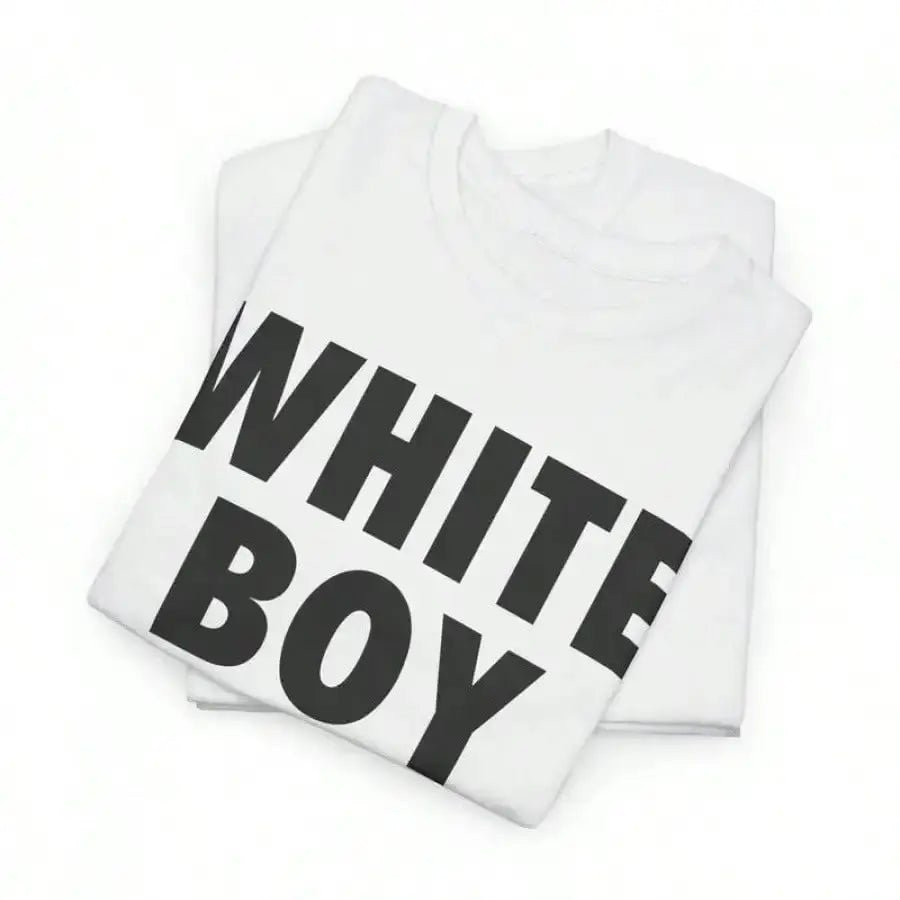 WHITE BOY OF THE YEAR T Shirts Cotton Print Short Sleeve T-shirt Retro Casual Streetwear Vintage Tee Fashion Loose Top Unisex